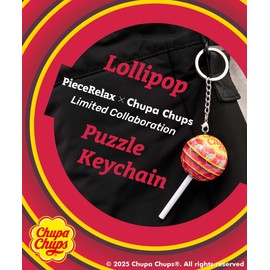 Chupa Chups X PieceRelax 3D Puzzle Keychain 24 Plastic Pieces for Adults - Chups My Flavor - Cherry - Portable Key Ring, Accessories, Bag Charms, Purse Charms, Unique Gifts for Puzzle Lovers [A3890]