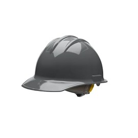 Bullard 30DGR ANSI Z89.1 Type I Class E Non-Vented Cap Style Safety Hard Hat with 6-Point Ratchet Suspension and Cotton Brow Pad, Dove Grey, Medium