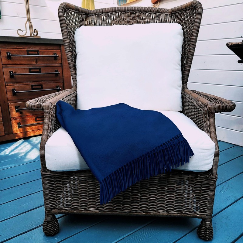 Fish Shed 19 Wild Blueberry Jam Cashmere-Merino Wool Throw