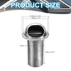 PATIKIL 3" Round Soffit Air Vents, 304 Stainless Steel Louver