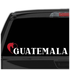 Western Decal Guatemala Stickers para Carros Calcomanias para Autos Guatemala Decal for Cars and Trucks Latin Heritage (4" x 20")