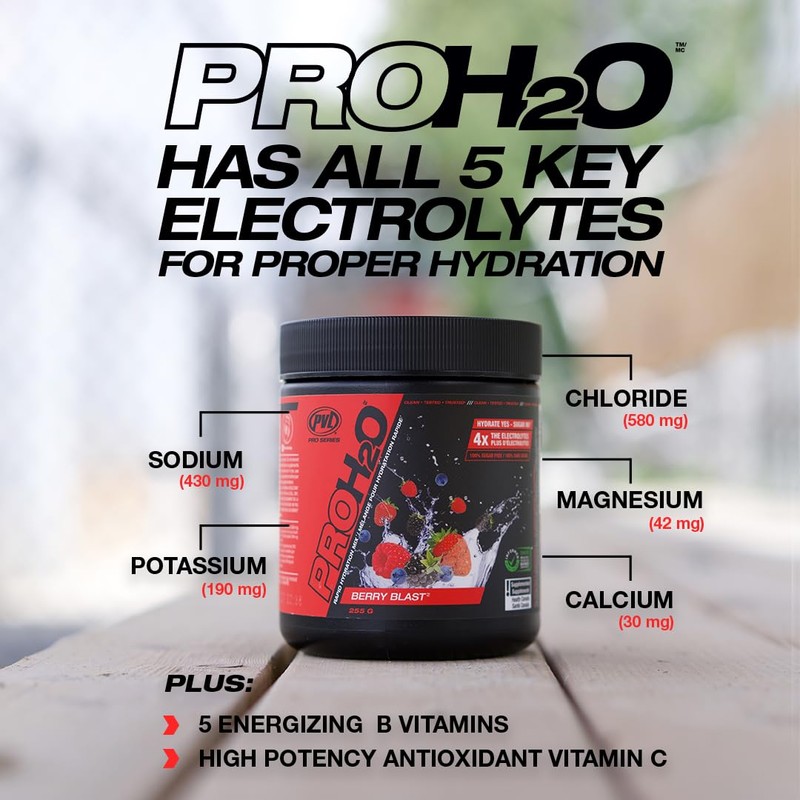 PVL Pro Series PROH2O | Advanced Hydration powder, electrolyte powder