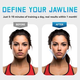 Truloven 6Pcs Jaw Exerciser, Jaw Exerciser for Men, Suitable for Men and Women, 3 Resistance Levels (Black White Grey)