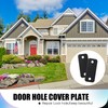 Blulu 2 Set Door Hole Cover Plate 1" x 2-1/4"
