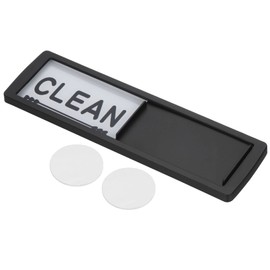 PATIKIL Dirty Clean Dishwasher Magnet, Dish Washer Kitchen Organization Easy to Slide Acrylic Sign Magnet, Black