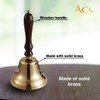 ACL Traditional Wooden Handle Bell - Brass Bell - Last