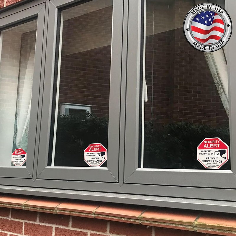Psyfer Fade-Free UV Security Window Stickers 6 Pack 2⅝ Inch