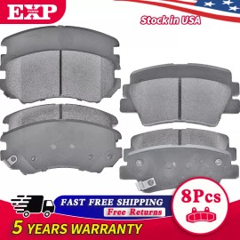 EXPPOWER Premium Ceramic Disc Brake Pads For FRONT + REAR  KIA Optima 2.0L 2011-2014