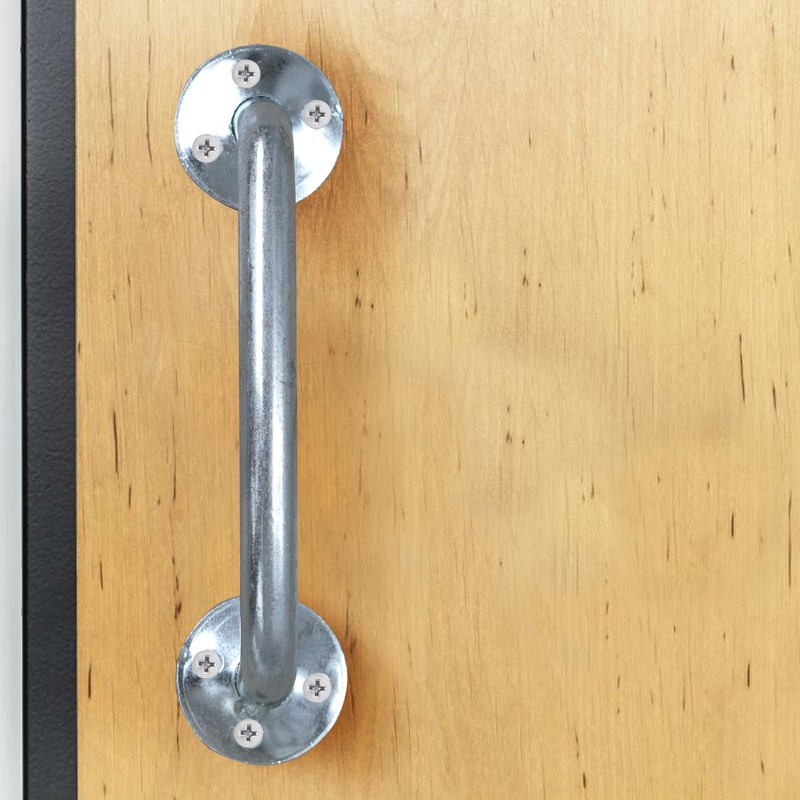 OXTXO Heavy-Duty Galvanized Door Pull Handle, Bold D-Handle Industrial Gate