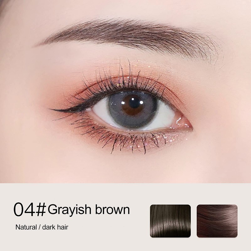 zalati Eyebrow Pencil Refill Waterproof Eyeliner Double-Ended with Small Gold