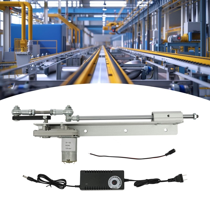 Reciprocating Cycle Linear Actuator, DC 24V Stroke 1.2"-5.9" Gear Adjustable