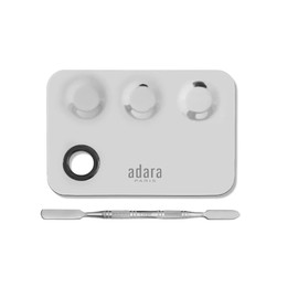 Paleta Mezcladora Y Espátula Doble Maquillaje Adara