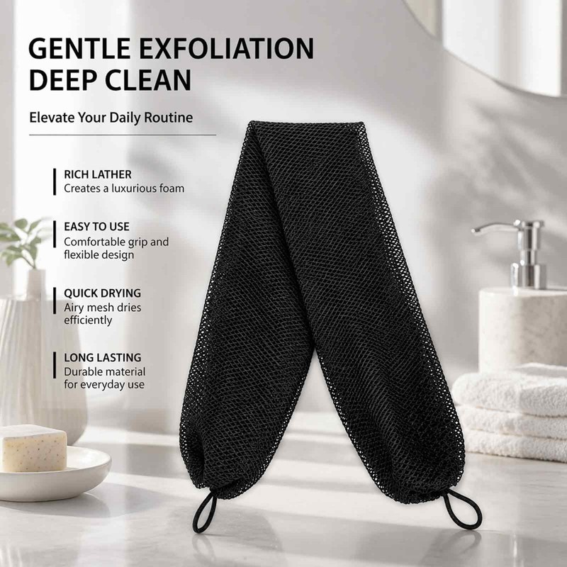 Exfoliating Bath Set - African Net Sponge - Exfoliating Washcloth