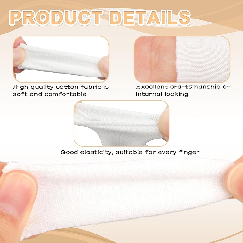 Thumb Bandage Finger Bandage ，Finger Cots – 200 Pcs Cotton