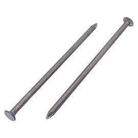 (Pack of 50) Carbon Steel 3.0 x 80 mm Construction Nails Flat Round Head Multi-Purpose Common Wire Nails Woodworking (50, 3.0 x 80 mm)