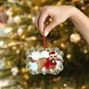 Brown Cockapoo Dog Christmas Ornament 2025 Benelux Aluminum Holiday Decoration