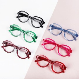 Gr8Sight Oversized Metalless Screwless Spring Hinges Reading Glasses For Women 6 Pack Ladies Readers Cheaters +1.50