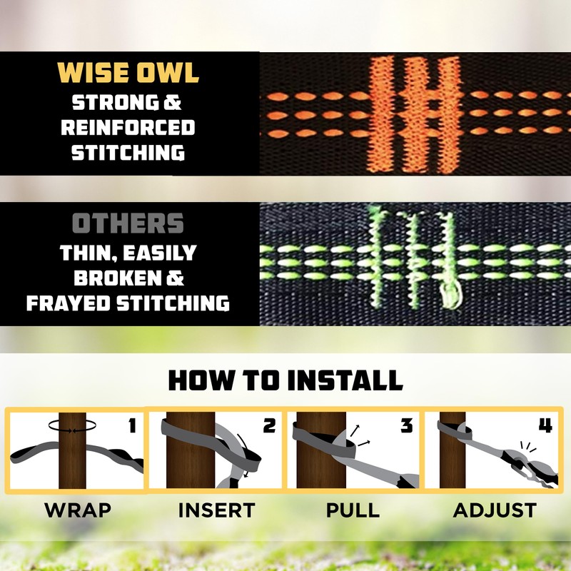 Wise Owl Outfitters Hammock Strap; Orange