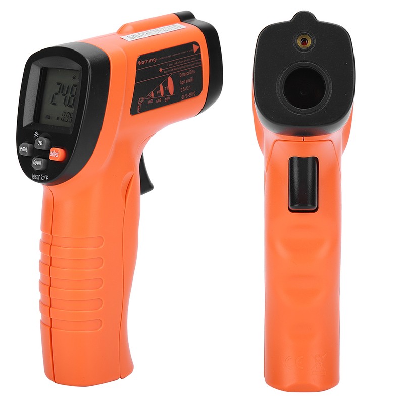 Industrial Infrared Thermometer Plastic Temperature Meter Detector Measuring Instrument
