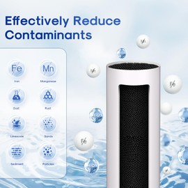 ICEPURE 5 Micron 20" x 4.5" RFN20BB Whole House Iron & Manganese Reduce Water Filter Replacement for FM25B, RFFE20-BB, CFRFFE-20BB, 1 Pack