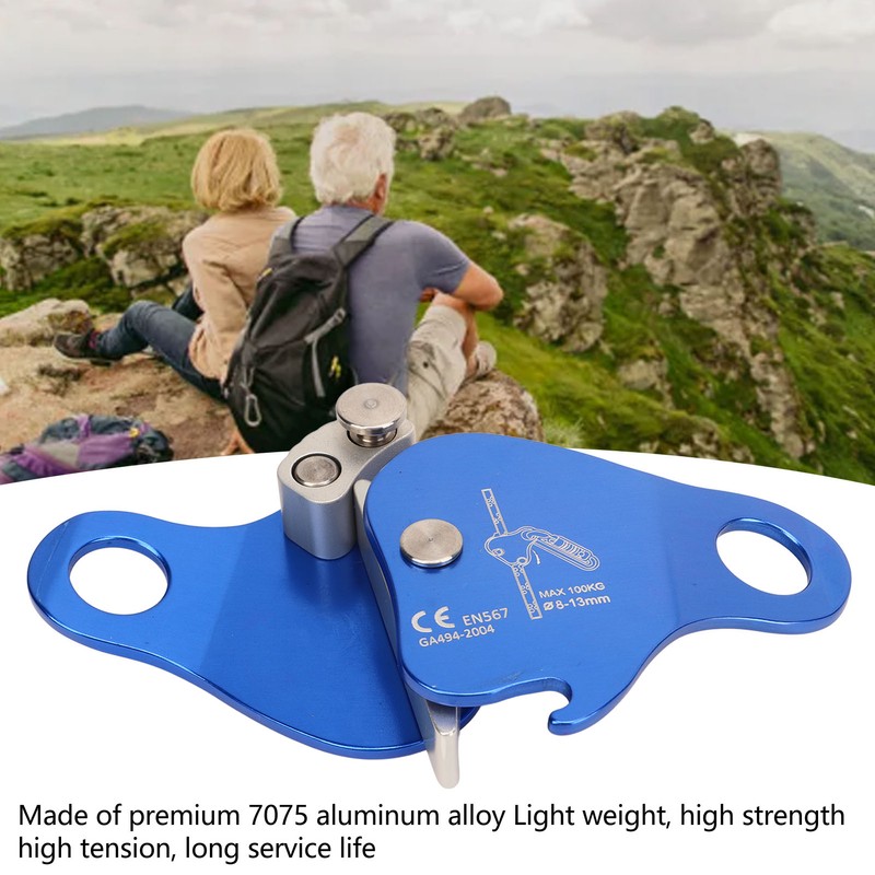 Climbing Rope Grab 7075 Aluminum Alloy Climbing Ascender Fall Protection