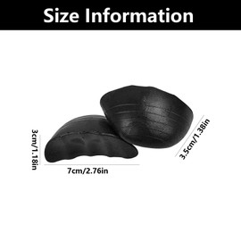 WQEDVN 3 Pairs Insoles to Make Shoes Smaller, Shoe Inserts for Shoes Too Big, Black, Polyurethane, Unisex, Adults with larger feet, Everyday Users, Shoe Insert, Toe Pad