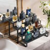 Wood Cologne Organizer for Men,12 Inch 4 Tier Cologne Stand