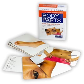 Stages Learning Materials Lang-O-Learn ESL Body Parts Vocabulary Photo Cards Flashcards for English, Spanish, French, German, Italian, Chinese & More