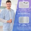 AMZ Medical Supply White Disposable Coveralls for Men and Women,
