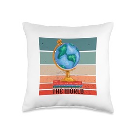 Global Learning Knowledge Globe Education World Learning Throw Pillow
