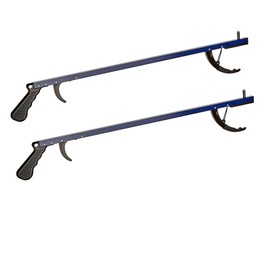 Cubii Health Reacher, Blue, 26 Inch, Reacher Tool, Lightweight Trash Picker Grabber & Garden Nabber, Handy Aluminum Picker Up Tool & Reaching Claw, Portable Reaching Assist & Dressing Tool, 2/PK