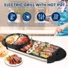 Zorpupoa Electric Hot Pot with Grill, 2200W Shabu Shabu Korean