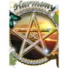 CafePress HARMONY PENTACLE LG Folded Greeting Card Glossy