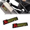 2 Pcs 3D Motorcycle Akrapovic Exhaust Aluminium Sticker Heat Resistant