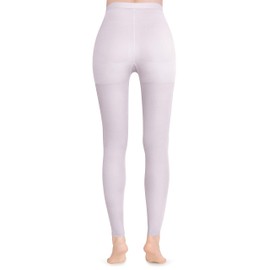 DCCDU Medical Compression Pantyhose for Women & Men, 20-30mmHg Graduated Support Tights, Opaque Footless Waist High Compression Stockings & Leggings for Varicose Veins, Edema, Flight, DVT, White, 3XL