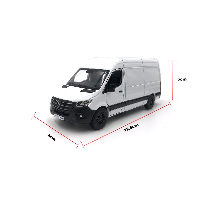 ICE TOYS 1:48 Scale Model Car with Opening Door (White