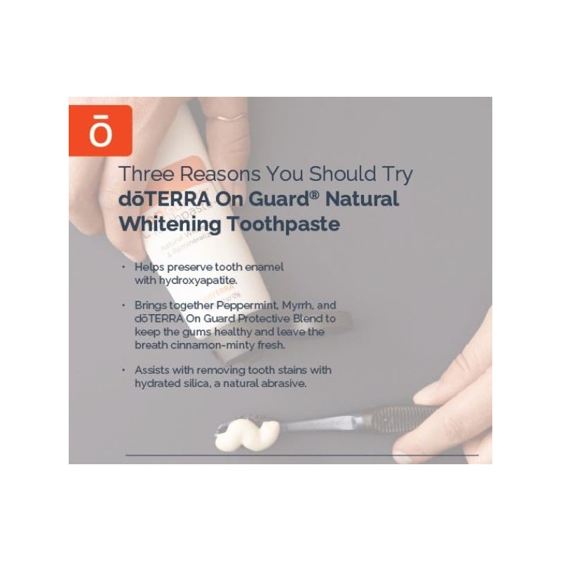 dTERRA On Guardå¨ Natural Whitening Toothpaste 4.2oz (2 Pack)