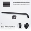 TRUSTMI Shower Arm with Flange ORB, 16 Inch L-Shaped Wall