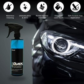 Proje Premium Car Care SiO2 Quick Coat - Ceramic Coating Spray - Ceramic SiO2 Booster - Shine Seal & Protect - Ceramic Spray Sealant - Hydrophobic Top Coat for Cars, RVs, Trucks, & Motorcycles - 8 oz