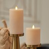 Luminara Flameless Candle LED Pillar Irish Cream Chalky Finish -