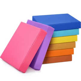 8 Pcs Extra Thick Flexible Seating Floor Cushions Assorted Colored Floor Pillow Classroom Floor Seating Soft Floor Seat Cushion for Kids Learning Sitting Daycare School Chair (Cute Colors,Square)