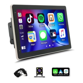 Car Stereo for Dodge Durango 2004-2014,for Dodge Charger 2006-2015 with 10.1 Inch Touchscreen Radio,Wireless Carplay/Android Auto/GPS/Bluetooth/FM Radio/SWC/Backup Camera,2+32G