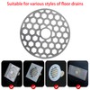Qrity 4 Pcs Shower Stall Drain Protector, Hair Catcher, Shower