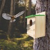 Screech Owl House, Owl Bird Box Large Handmade Wooden Circular