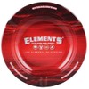 Elements Round Metal Ashtray - Red 5.5"