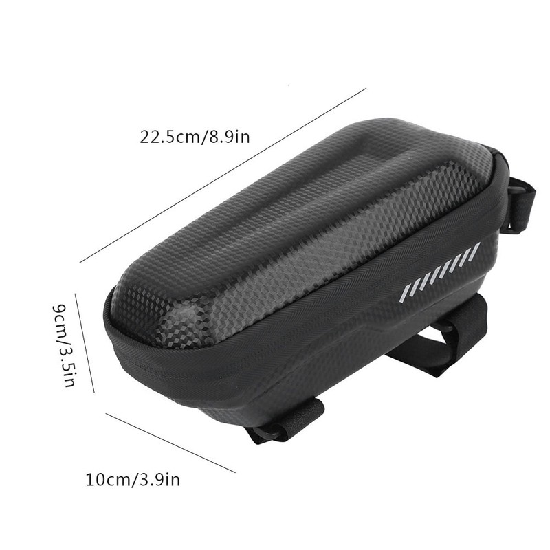 Hardshell Bicycle Mountain Bike Bag Front Beam Pipe Waterproof Saddle