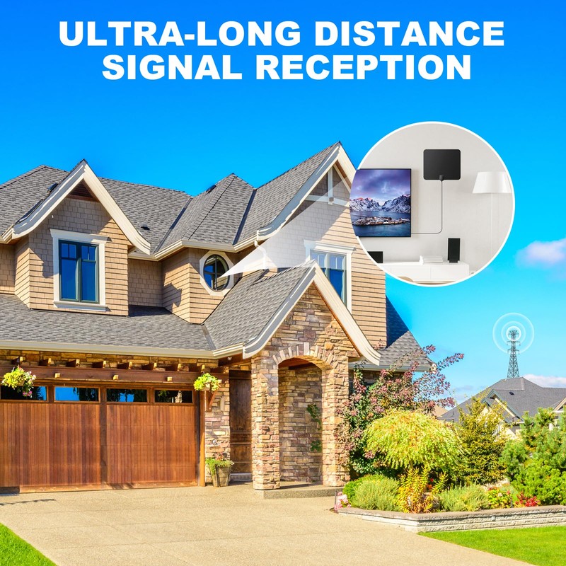 DAANT TV Antenna Indoor Long Range, Supports 4K 1080p Smart