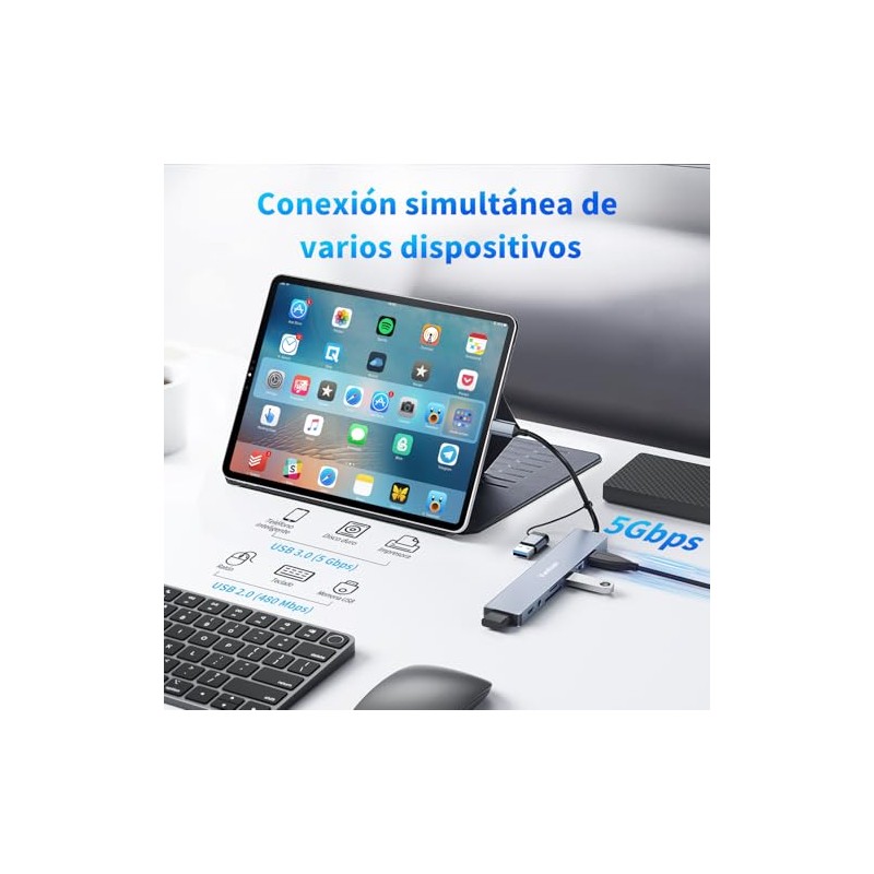 vantisan 8 en 1 Adaptador USB C Multipuerto a 1
