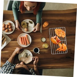 Ipetboom Stainless Steel Baking Rack for Bbq Grilling Oil Dripping Cooling Rack for Meat Vegetables Fish and More for Indoor Outdoor Cooking