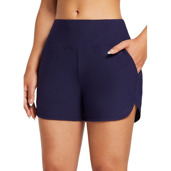 BALEAF Swim Shorts Womens Tummy Control High Waisted Swimming Board